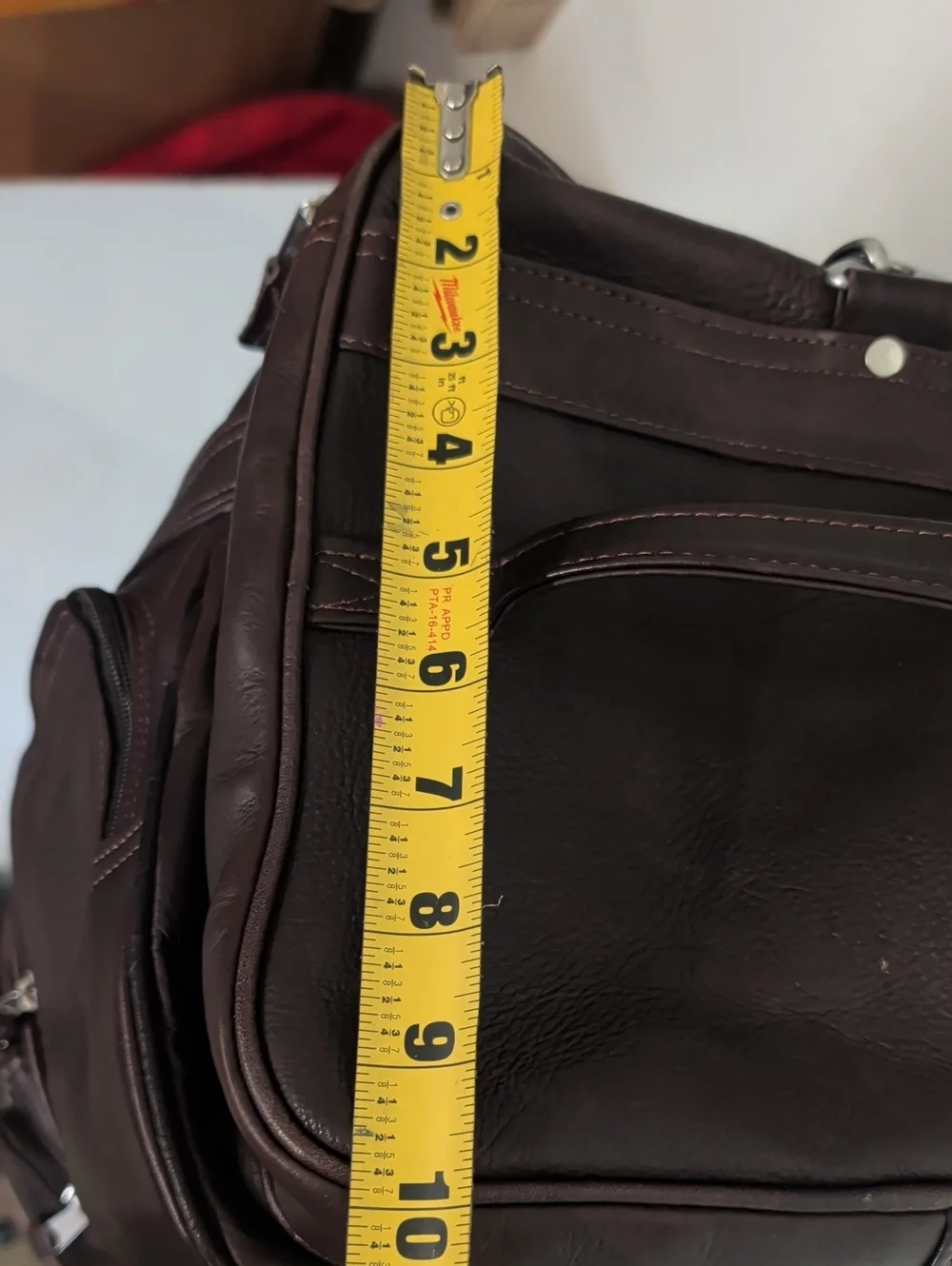 Latico NJ U.S.A. Men's Duffle Bag Brown Leather